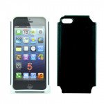 Wholesale Apple iPhone 5 5S Double Layer Case (Black-White)